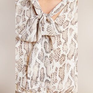 Olivia Snake-Printed Midi Dress Medium